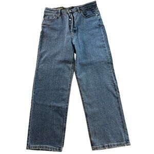 Wild Fable Highest Rise Straight Jeans Size 14 NWT Vintage 90s Button Fly 32x26